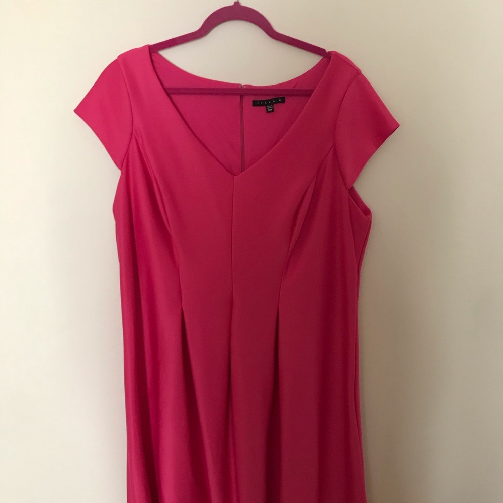 Plus size Tiana B. Hot pink A-line cocktail dress